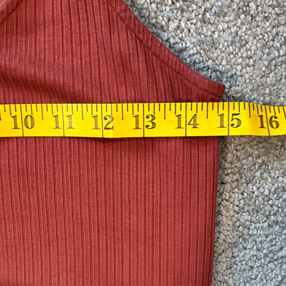 Nwot Loft Ribbed Rust Button-Down Maxi Dress. Siz… - image 5